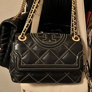 Tory Burch diamond soft Fleming convertible small